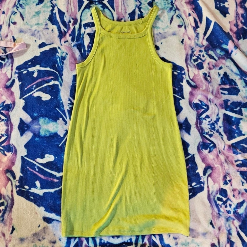 Lime green dress